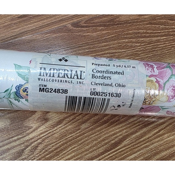 Vintage Bee Butterfly Garden Imperial Wallpaper‎ Border Prepasted 5 Yd Floral - Picture 6 of 10